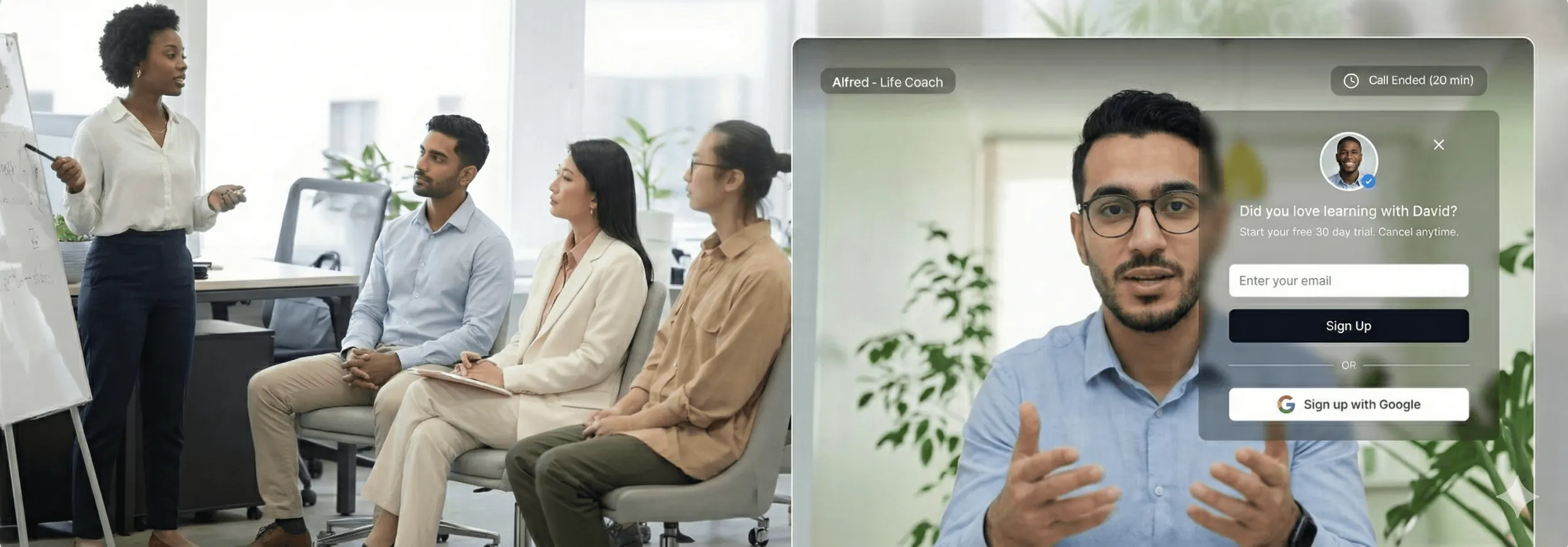 AI Coaching — Livetwin in action